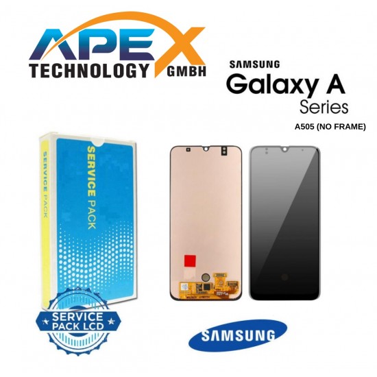 Samsung Galaxy SM-A505 (A50-2019) (No Frame) Display module LCD / Screen + Touch Black GH96-12418A or GH96-12965A