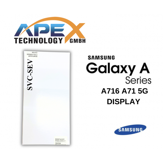 Samsung Galaxy A716 (A71 5G 2020) BLACK LCD + BTRY / Screen + Touch GH82-23080A