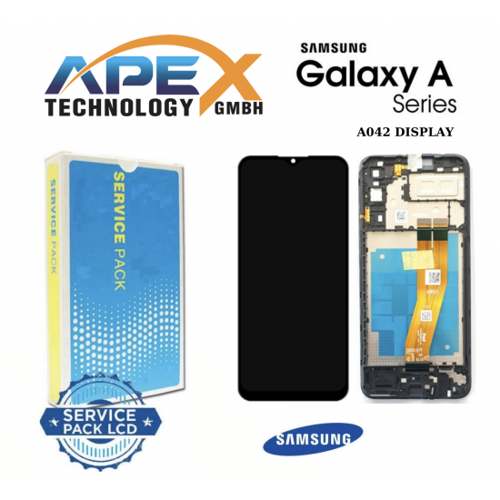 Samsung Galaxy SM-A042 (A04e 2022) BLACK (With Frame)  Display module LCD / Screen + Touch GH81-23088A