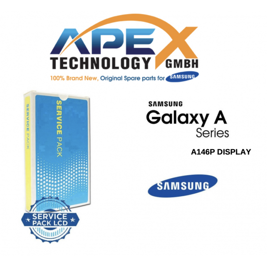 Samsung Galaxy SM-A146P (A14 5G 2023) BLACK (SMALL CONNECTOR) (With Frame) LCD Display module LCD / Screen + Touch GH81-23640A OR GH81-23315A