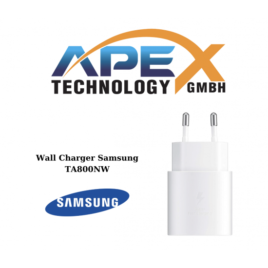 Samsung Wall Charger TA800NW, 25W, 1x Type-C, White GH44-03055A or GP-PTU021SOAWQ