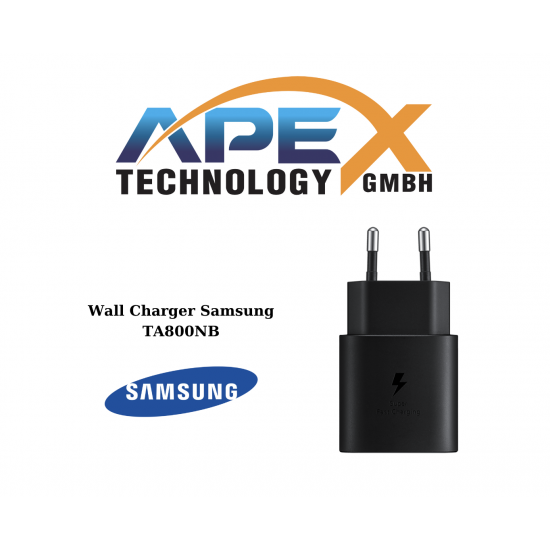 Samsung Wall Charger TA800NB, 25W, 1x Type-C, Black GH44-03053A or GP-PTU021SOABQ