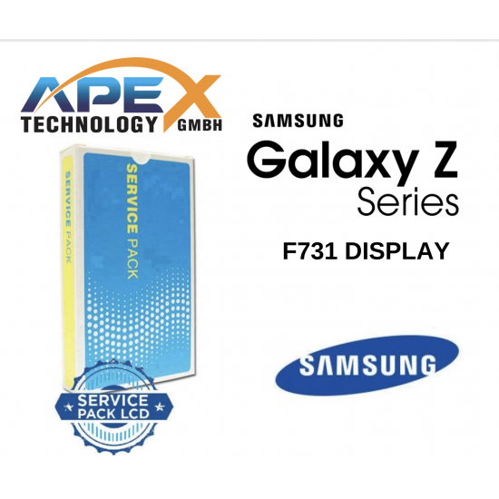 Samsung Galaxy  SM-F731 (Z Flip 5 5G 2023) CREAM INNER Display module LCD / Screen + Touch GH82-31827B OR GH82-318328B