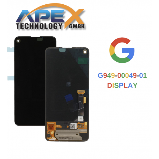 Google Pixel 4A 5G (2020) BLACK LCD / Screen + Touch G949-00049-01