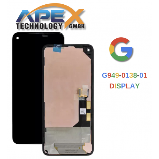 Google Pixel 5A 5G (2021) BLACK LCD / Screen + Touch G949-00138-01