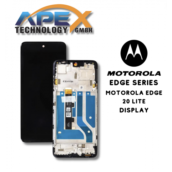 Motorola Edge 20 Lite 5G (2021) BLACK LCD ( A Grade) / Screen + Touch 5D68C19271 OR 5D68C23405