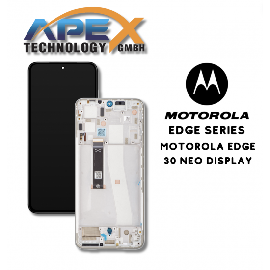 Motorola Edge 30 Neo 5G (2022) SILVER LCD / Screen + Touch 5D68C21404      