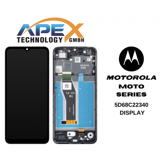 Motorola Moto E13 4G (2023) BLACK LCD / Screen + Touch 5D68C22340