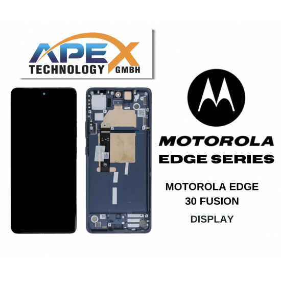 Motorola Edge 30 Fusion 5G (2022) Neptune BLUE LCD / Screen + Touch 5D68C21538 OR 5D68C21190