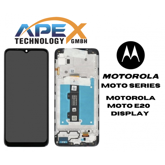 Motorola Moto E20 (2021) BLACK LCD / Screen + Touch 5D68C19457 OR 5D68C19457RR