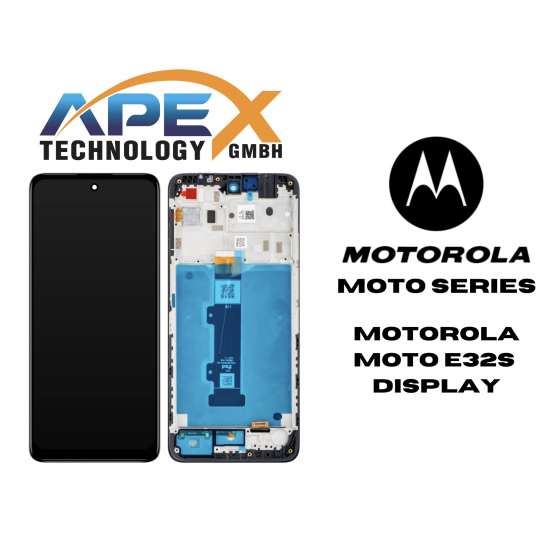 Motorola Moto E32s / E22s (2022) BLACK LCD / Screen + Touch 5D68C20795 OR 5D68C21370