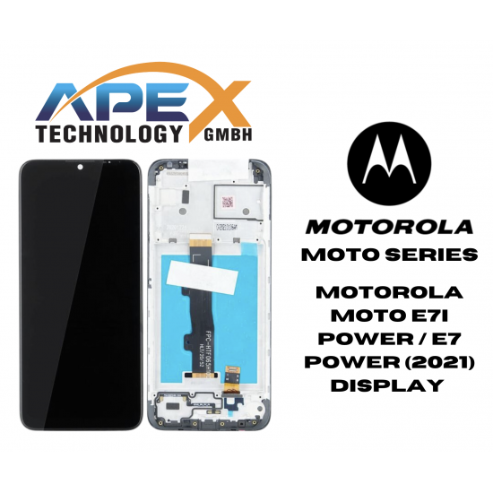 Motorola Moto E7i Power / E7 Power (2021) BLACK LCD / Screen + Touch 5D68C18235