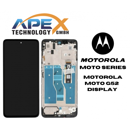 Motorola Moto G52 (2022) BLACK LCD / Screen + Touch 5D68C20495