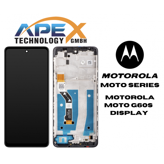 Motorola Moto G60S (2021) BLACK LCD / Screen + Touch 5D68C19075 OR 5D68C19075RR