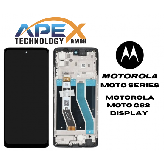 Motorola Moto G62 5G (2022) BLACK LCD / Screen + Touch 5D68C20934