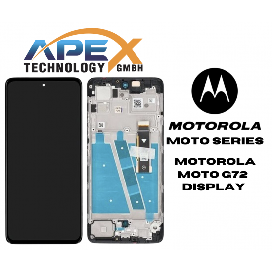 Motorola Moto G72 (2022) BLACK LCD / Screen + Touch 5D68C21701