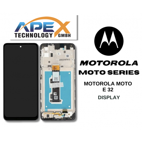 Motorola Moto E32 4G (2022) BLACK LCD / Screen + Touch 5D68C20684