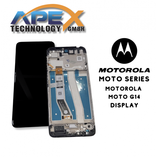 Motorola Moto G14 (2023) GRAY LCD / Screen + Touch 5D68C23075