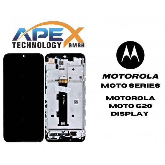 5D68C18521-Motorola Moto G20 (2021) BLACK LCD / Screen + Touch 5D68C18521