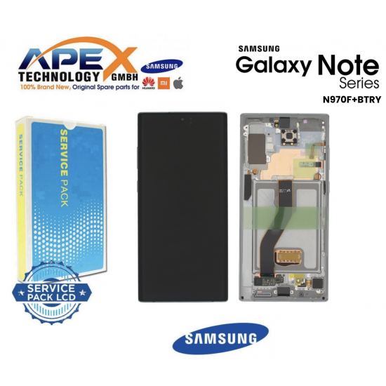 Samsung SM-N970F (NOTE10 2019) AURA GLOW/SILVER LCD + BTRY Display module LCD / Screen + Touch - GH82-20842C