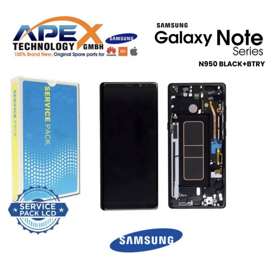 Samsung Galaxy SM-N950 (NOTE8 2017) BLACK + BTRY LCD Display module LCD / Screen + Touch GH82-17223A OR GH82-15102A