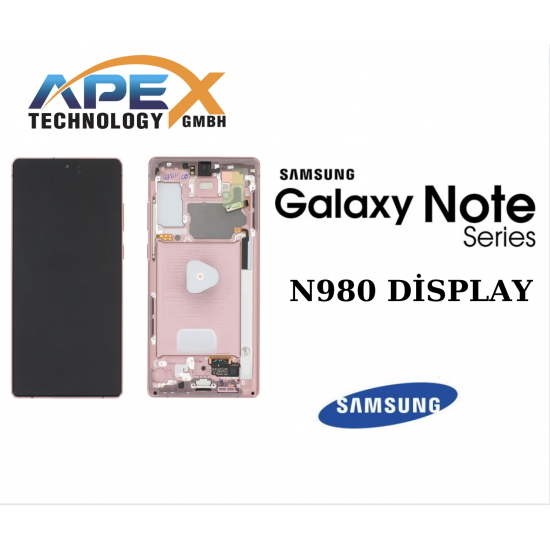 Samsung Galaxy  SM-(NOTE20 2020) BRONZE LCD + BTRY Display module LCD / Screen + Touch GH82-23504B OR GH82-23678B