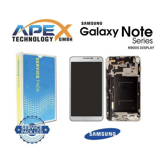 Samsung Galaxy SM-N9005 NOTE3 4G WHITE / GOLD Display module LCD / Screen + Touch – GH97-15209E