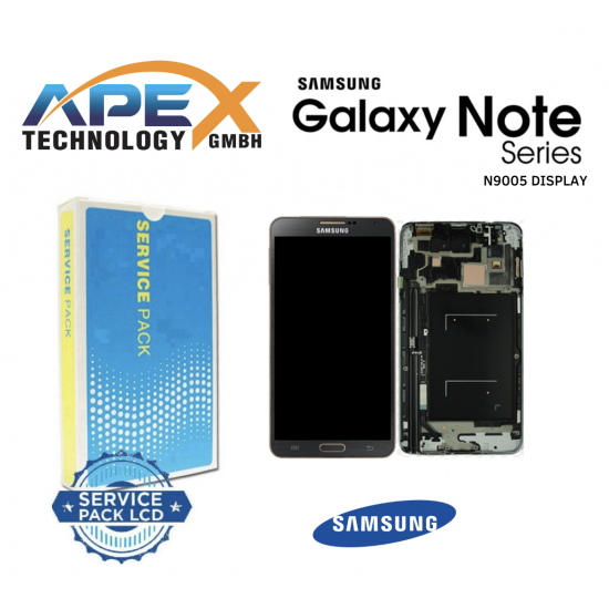 Samsung Galaxy SM-N9005 NOTE3 4G BLACK / GOLD Display module LCD / Screen + Touch – GH97-15209F