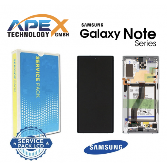 Samsung Galaxy NOTE 10 PLUS 2019 AURA WHITE LCD + BTRY Display module LCD / Screen + Touch - GH82-20841B