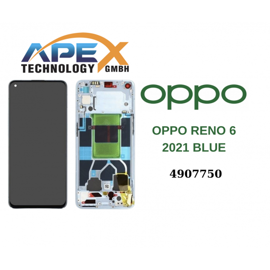 OPPO Reno6 5G (2021) BLUE LCD / Screen + Touch 4907750