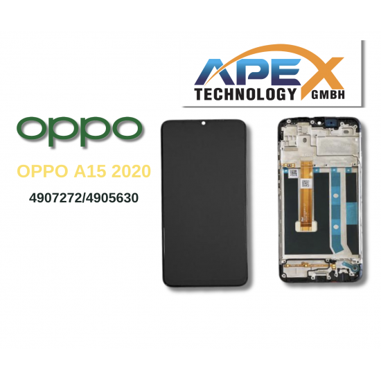 OPPO A15 / A15s 4G (2020) BLACK LCD / Screen + Touch 4907272 OR 4905630