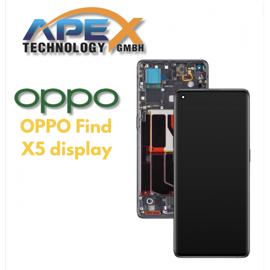 OPPO Find X5 5G (2022) BLACK LCD / Screen + Touch 4130031 OR 4130027