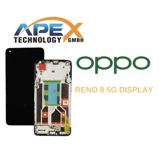 OPPO Reno8 5G (2022) BLACK LCD / Screen + Touch 4130256