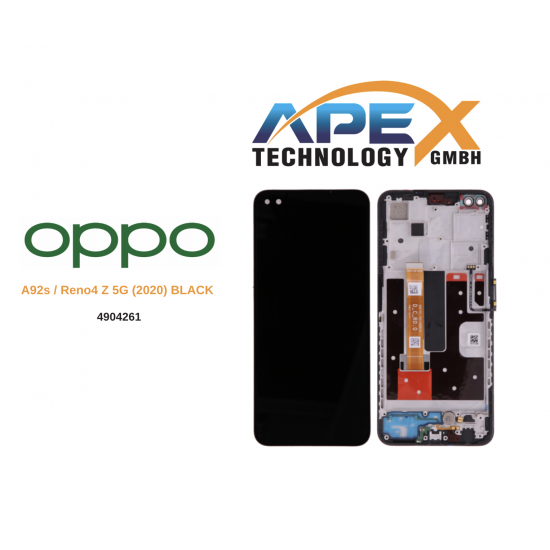 OPPO A92s / Reno4 Z 5G (2020) BLACK Display module LCD / Screen + Touch 4904261