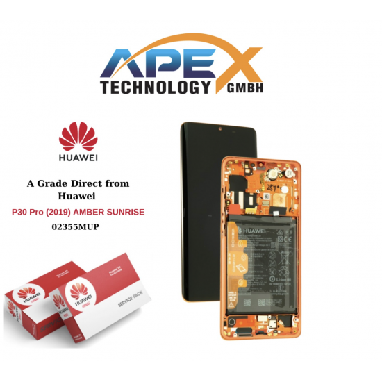 Huawei P30 Pro (2019) AMBER SUNRISE LCD (A Grade Direct from Huawei) Display module LCD / Screen + Touch - 02355MUP OR 02355UMS