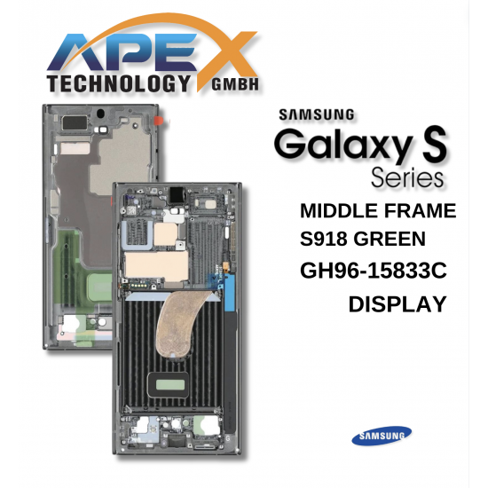 MIDDLE FRAME SM-S918 (S23 Ultra 5G 2023) GREEN / Screen + Touch GH96-15833C