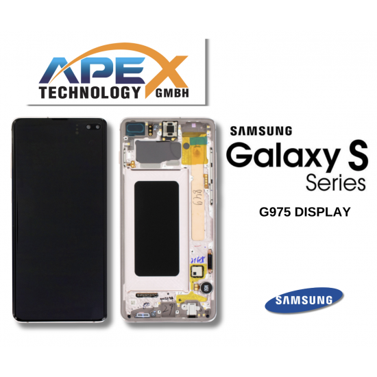 Samsung Galaxy G975 (S10 Plus 2019) CERAMIC WHITE LCD + BTRY / Screen + Touch GH82-18840J