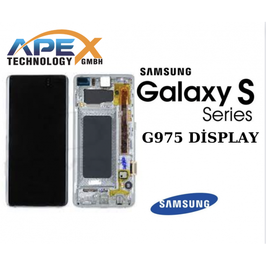 Samsung Galaxy  SM-(S10 Plus 2019) PRISM WHITE/SILVER LCD + BTRY Display module LCD / Screen + Touch GH82-18840B