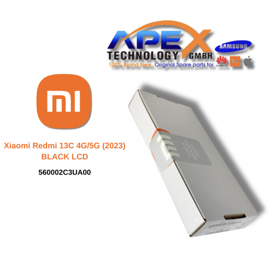 Xiaomi Redmi 13C 4G/5G // Poco C65 (4G) (2023) BLACK LCD / Screen + Touch 560002C3UA00 OR 5600120C3V00