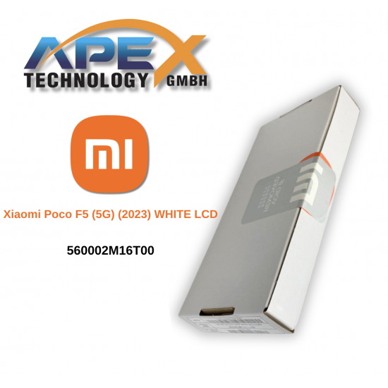 Xiaomi Poco F5 / Redmi Note 12 Turbo (5G) (2023) WHITE LCD / Screen + Touch 560002M16T00