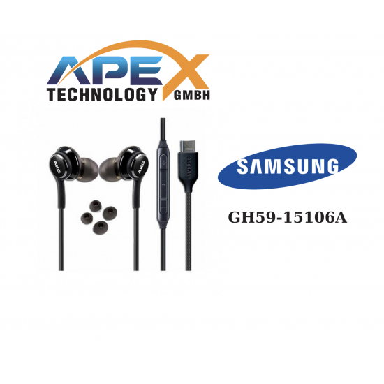 Headset / Earphones Samsung Type-C AKG BLACK (Bulk)-GH59-15106A