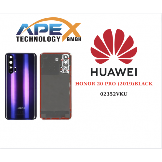 BATTERY COVER Huawei Honor 20 Pro (2019) BLACK - 02352VKU