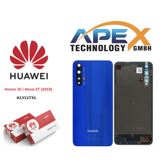 02352TXL-BATTERY COVER Huawei Honor 20 / Nova 5T (2019) SAPPHIRE BLUE