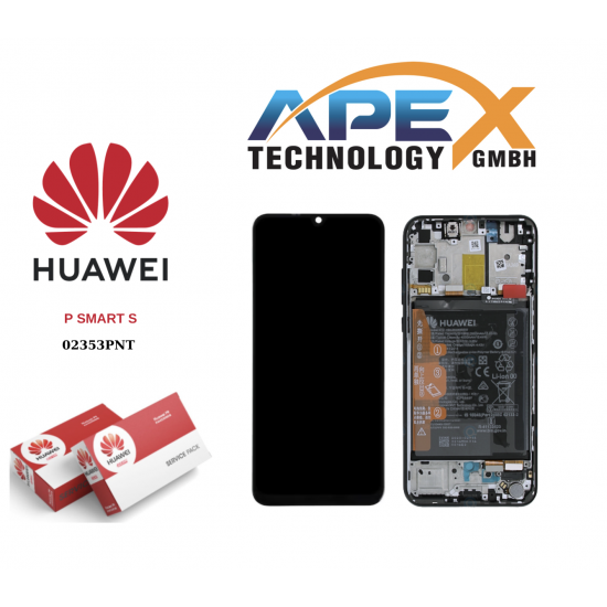 Huawei P Smart S / Y8p (2020) BLACK LCD Display module LCD / Screen + Touch + Battery 02353PNT