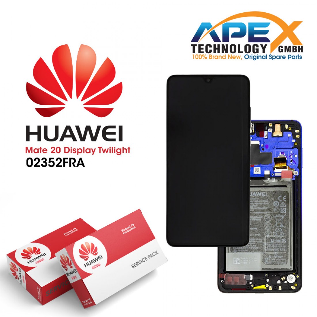 Huawei Mate 20 (HMA-L09, HMA-L29) Display Module LCD / Screen + Touch ...