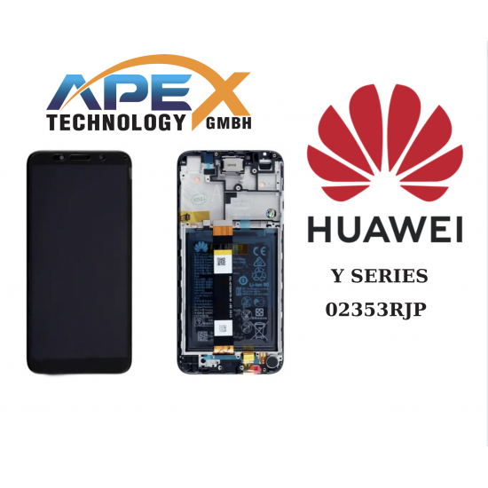 Huawei Y5p (2020) BLACK LCD / Screen + Touch + Battery Midnight Black  02353RJP  