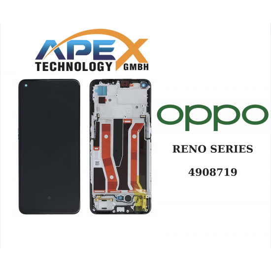 OPPO A94 5G / A95 5G / Reno5 Z / F19 Pro+ 5G (2021) BLACK LCD / Screen + Touch + Battery 4908719 OR 4907425           