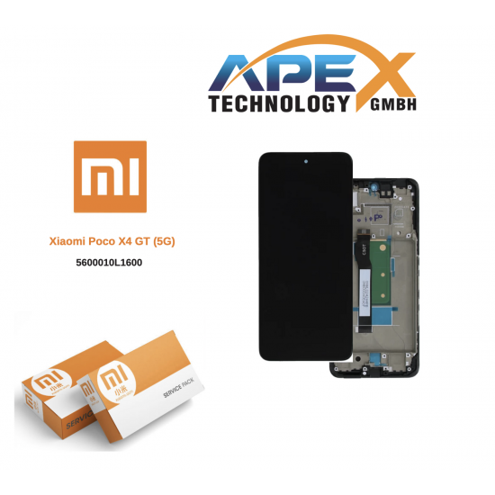    Xiaomi Poco X4 GT (5G) // REDMI Note 11T Pro / Note 11T Pro+ (5G) (2022) BLACK LCD Display module LCD / Screen + Touch 5600010L1600