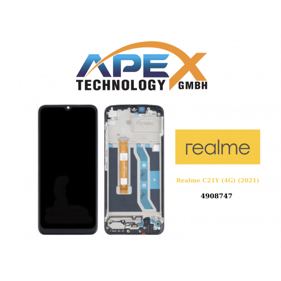 Realme C21Y (4G) (2021) BLACK LCD Display module LCD / Screen + Touch - 4908747