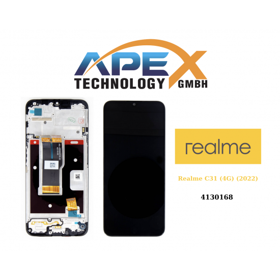 Realme C31 (4G) (2022) BLACK LCD Display module LCD / Screen + Touch - 4130168